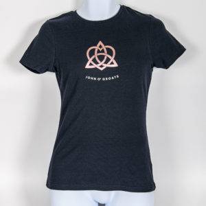 Celtic Knot/John O Groats - Black T Shirt