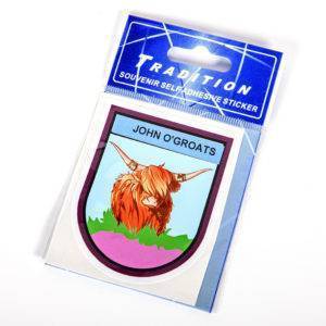 John O Groats Self adhesive Stickers - Various designs