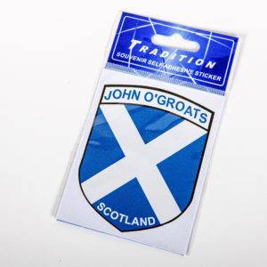 John O Groats Self adhesive Stickers - Various designs