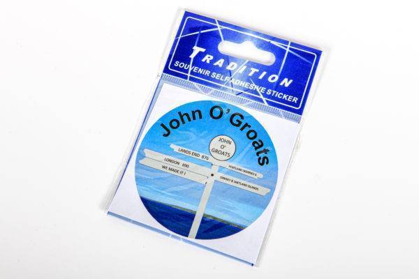 John O Groats Self adhesive Stickers - Various designs