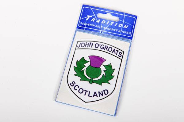 John O Groats Self adhesive Stickers - Various designs